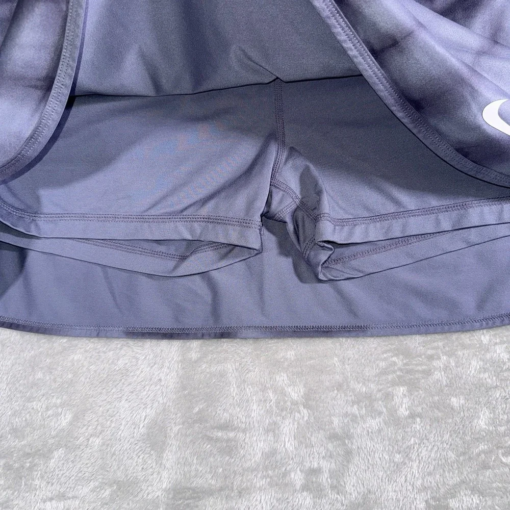 Nike‎ Dri Fit Tennis Skirt Womens Size XL Gray Built In Briefs Pickle Ball Golf